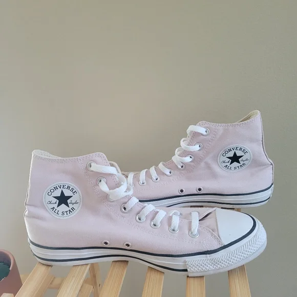 Converse All Stars Chuck Taylor High Tops Size 10.5 Light Pink - Picture 6 of 10
